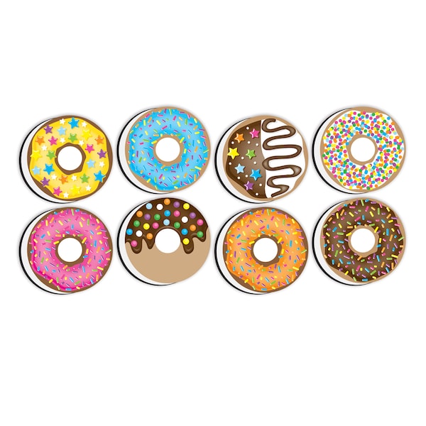 Non-Magnetic Mini Whiteboard Erasers, DonutFetti, PK16